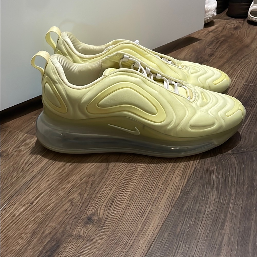 Nike Yellow Air Max 720 Sneakers with Futuristic Design